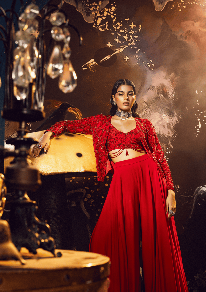 Red Jacket Set