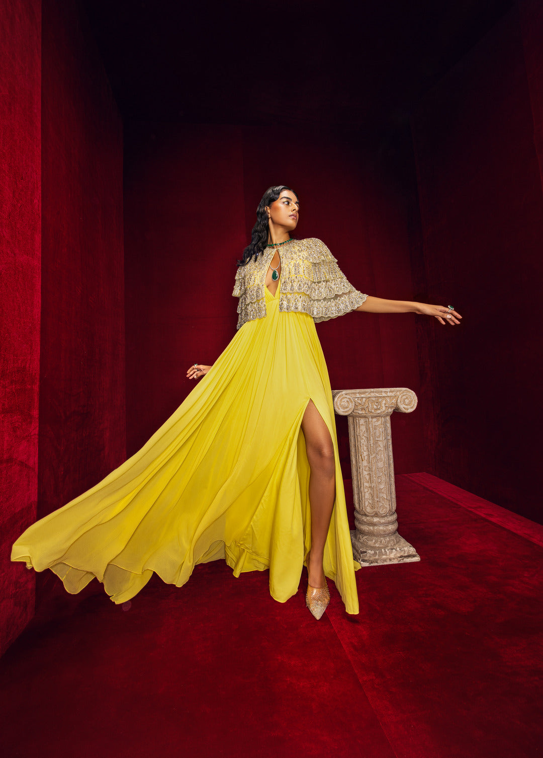 Cape Gown(Yellow)