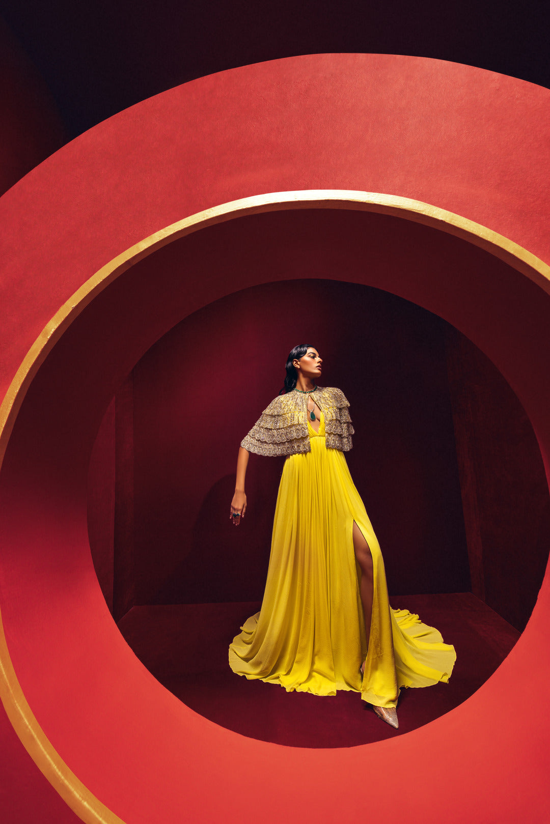 Cape Gown(Yellow)
