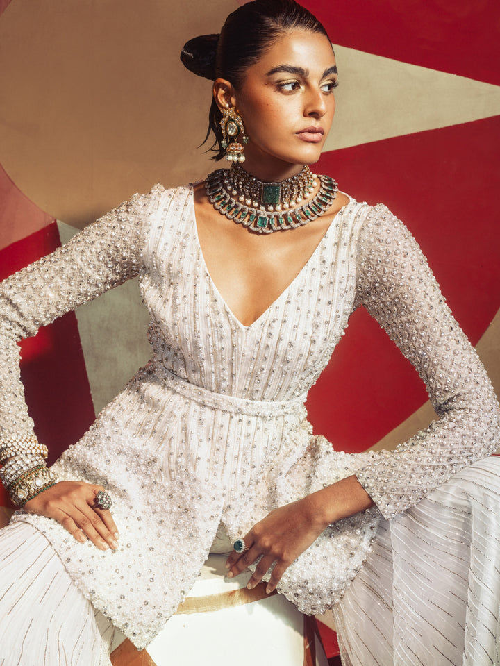 Pearl Palazzo Jacket Set