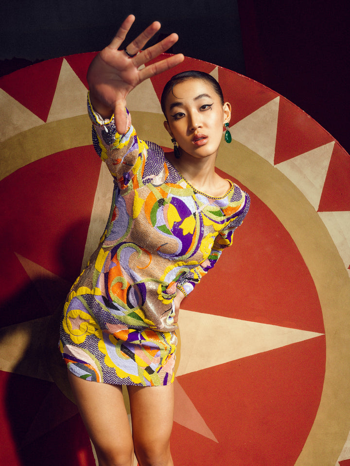 Abstract Short Dress