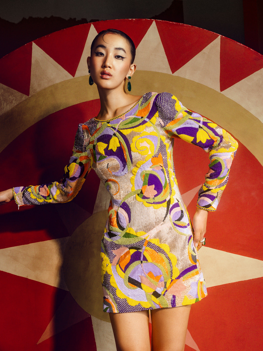 Abstract Short Dress