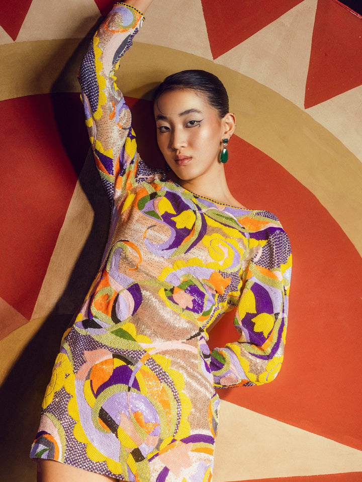 Abstract Short Dress